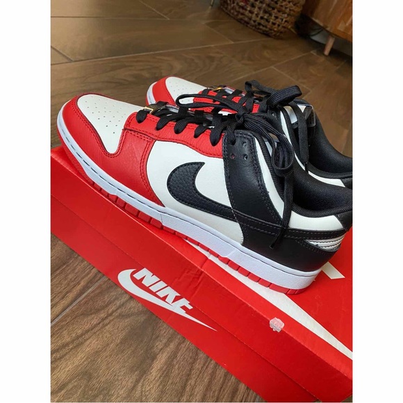 Nike Dunk Low EMB NBA 75th Anniversary Chicago Sneaker - Picture 7 of 11